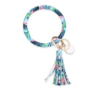 Flaming Tassel Key Ring Bracelet